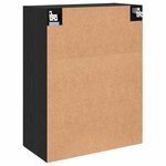 vidaXL Armoires Murailles 2 Pièces Chêne noir 69 5 x 34 x 90 cm