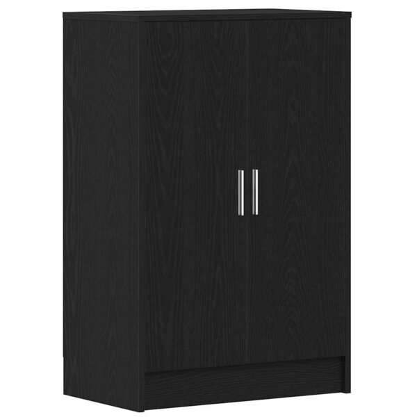 vidaXL Armoire à chaussures chêne noir 60x35x92 cm bois d'ingénierie