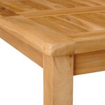 vidaXL Table de bar Naturel 110 x 60 x 105 cm Teck Massif