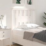 vidaXL Tête de lit Blanc 106x4x100 cm Bois massif de pin