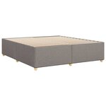 vidaXL Cadre de lit sans matelas taupe 200x200 cm tissu