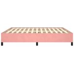 vidaXL Cadre de lit sans matelas rose 160x200 cm velours