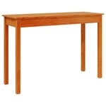 vidaXL Table console marron miel 110x40x75 cm bois massif de pin