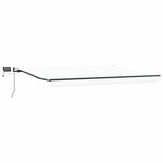 vidaXL Auvent rétractable Blanc 400 × 300 cm Tissu et Aluminium