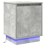 vidaXL Cabinet de chevet Gris béton 39 x 34 5 x 50 cm