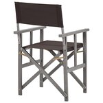 vidaXL Chaises de metteur en scène 2 Pièces Bois massif d'acacia