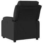 vidaXL Fauteuil inclinable Noir Tissu
