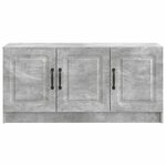 vidaXL Meuble TV Gris béton 99 x 34 5 x 47 cm Bois d'ingénierie