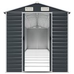 vidaXL Abri de jardin anthracite 191x980x198 cm acier galvanisé