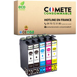 COMETE, Entreprise Française- 16XL - pack 5 Cartouches Compatibles EPSON