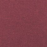 vidaXL Chaises à manger lot de 2 rouge bordeaux tissu