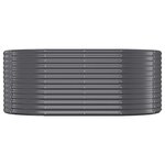 vidaXL Lit surélevé de jardin Acier galvanisé Anthracite