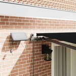 vidaXL Auvent Rétractable Noir 400 × 350 cm tissu