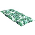 vidaXL Coussins de chaise à dossier haut lot de 2 modèle de feuille