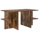vidaXL Table basse Chêne Fumé 87 x 50 x 45 cm Bois d’ingénierie