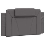 vidaXL Cadre de lit sans matelas gris 100x200 cm similicuir