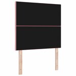 vidaXL Tête de lit LED Rose 90 cm Velours