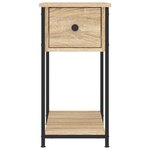 vidaXL Tables de chevet 2 Pièces chêne sonoma 30x60x60 cm bois ingénierie