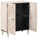 vidaXL Buffet de Rangement Blanc 60 x 33 5 x 75 cm