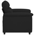 vidaXL Fauteuil noir 100x81x84 cm tissu