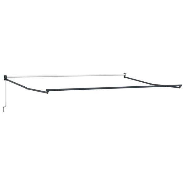 vidaXL Cadre de store rétractable manuel Anthracite 4 x 2 m Aluminium