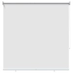 vidaXL Store roulant extérieur protection UV Blanc Polyester