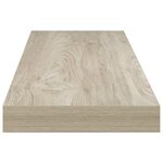 vidaXL Étagère flottante murale chêne 80x23 5x3 8 cm MDF