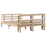 vidaXL Cadre de lit avec tête de lit sans matelas 140x190 cm