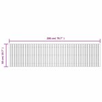 vidaXL Allée de jardin 200x50 cm bois massif d'acacia