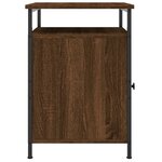 vidaXL Tables de chevet 2Pièces Chêne marron 40x42x60cm Bois d'ingénierie