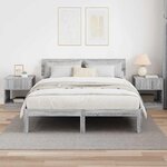 vidaXL Table d'appoint 2 Pièces Gris Sonoma 40 5 x 40 x 45 cm