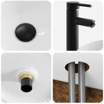 vidaXL Meuble de lavabo mural Chêne fumé 49 x 44 5 x 65 cm