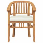 vidaXL Chaises de jardin 2 Pièces Marron 63 x 58 x 89 cm