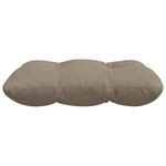 vidaXL Coussins de siège 4 Pièces Taupe 40 x 40 cm Tissu en microfibre