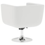 vidaXL Tabouret de bar Blanc Similicuir