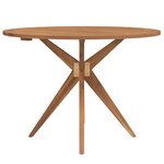 vidaXL Table de jardin ronde Ø85x75 cm bois d'acacia solide