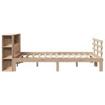 vidaXL Lit bibliothèque sans matelas 150x200 cm bois massif de pin