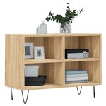 vidaXL Meuble TV chêne sonoma 69 5 x 30 x 50 cm bois d'ingénierie