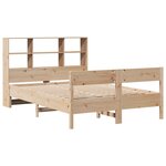 vidaXL Lit bibliothèque sans matelas 140x190 cm bois de pin massif
