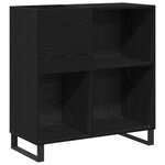 vidaXL Meuble d'enregistrement Chêne noir 84 5x38x90 cm Bois d'ingénierie