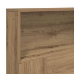 vidaXL Armoire de tête de lit chêne artisanal 200x19x103 5 cm