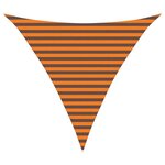 vidaXL Voile d'ombre Orange et marron 3 x 3 x 3 m