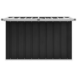 vidaXL Boîte de rangement de jardin Anthracite 109x67x65 cm