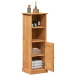 vidaXL Cabinet de salle de bain VIGO marron miel 37 x 34 x 110 cm