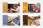 Carnet - L'art et la matière - 12 timbres autocollants