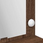 vidaXL Table de Toilette avec étagère Chêne brun 100 x 41 x 135 cm