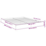 vidaXL Cadre de lit sans matelas blanc 160x200 cm bois d'ingénierie