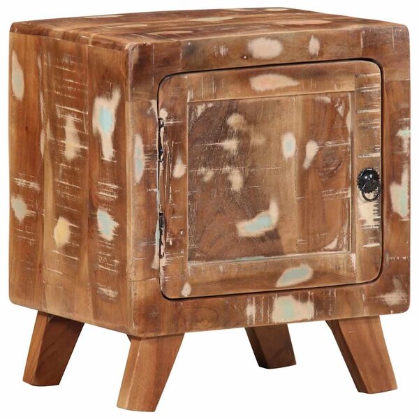 vidaXL Table de chevet 40x32x46 cm bois massif de récupération