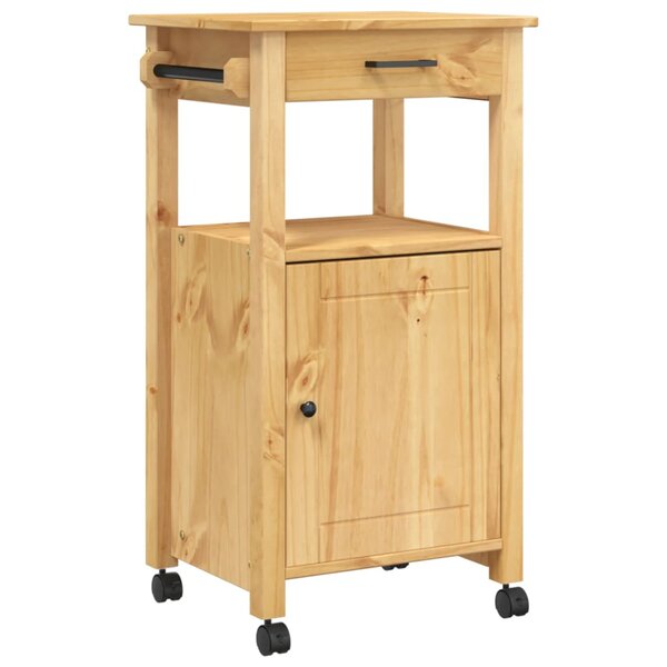 vidaXL Chariot de cuisine MONZA 48x40x88 5 cm bois massif de pin
