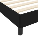 vidaXL Lit à ressorts avec matelas Noir 120 x 190 cm tissu